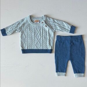 Arlo and Kai Baby Boy Knit Sweater Pants Set 12 months